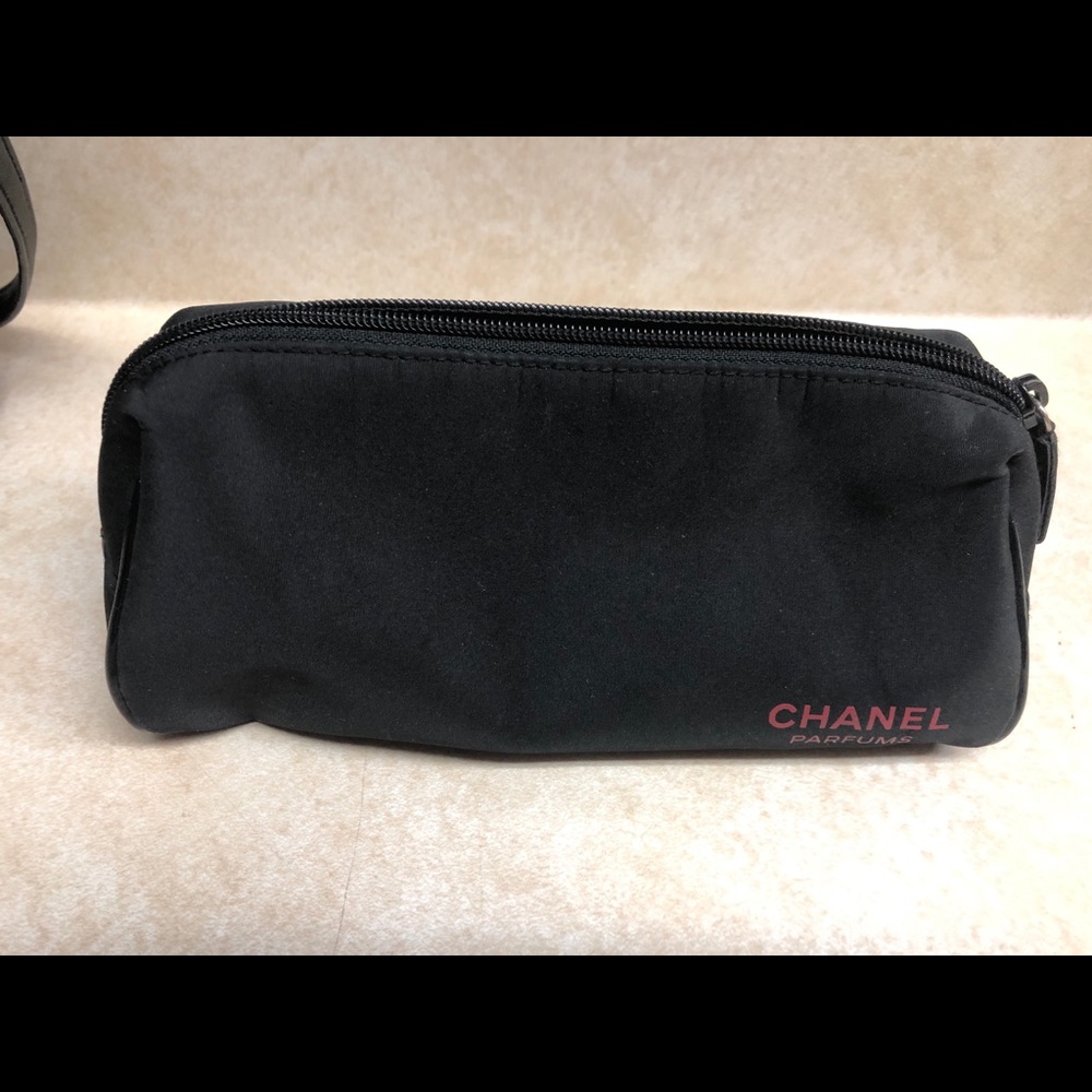 Auth Chanel cosmetic bag